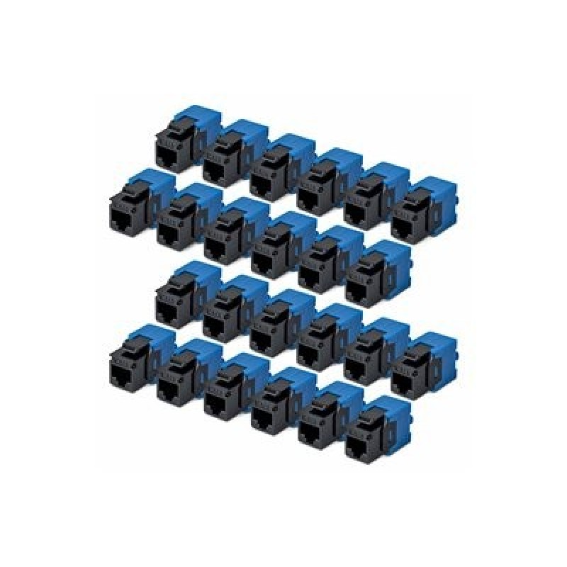 Startech CAT6 Keystone Jack 24-Pack/24-PACK180-Degree Toolless Black