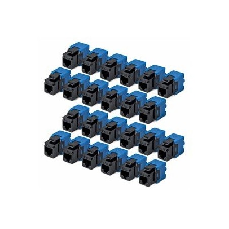 Startech CAT6 Keystone Jack 24-Pack/24-PACK180-Degree Toolless Black