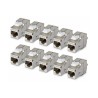 Startech CAT6A Keystone Jack 10-Pack/10-PACK180-Degree/Toolless/Shiel