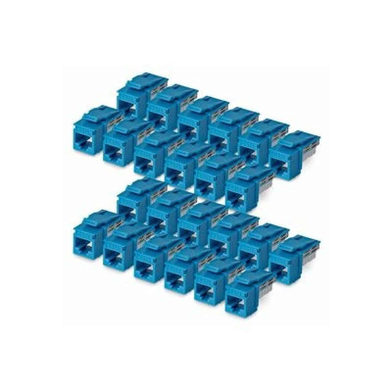 CAT6 KEYSTONE JACK 24-PACK/24-PACK90-DEGREE 110 PUNCH DOWN C6KEY110BL24PK