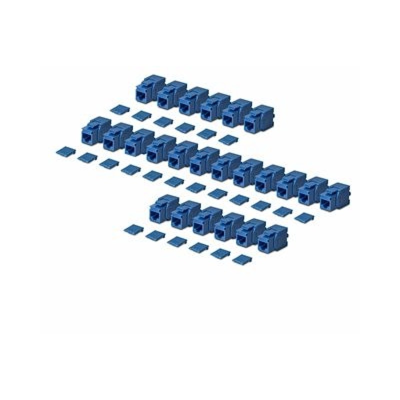 Startech CAT6 Keystone Jack 24-Pack/24-PACK180-Degree Toolless Blue