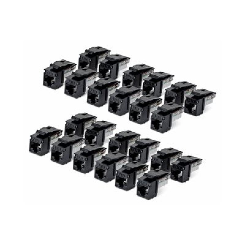 CAT6 KEYSTONE JACK 24-PACK/24-PACK90-DEGREE 110 PUNCH DOWN C6KEY110BK24PK