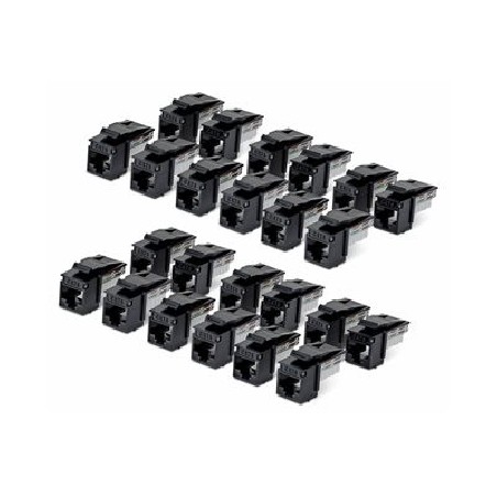 CAT6 KEYSTONE JACK 24-PACK/24-PACK90-DEGREE 110 PUNCH DOWN C6KEY110BK24PK