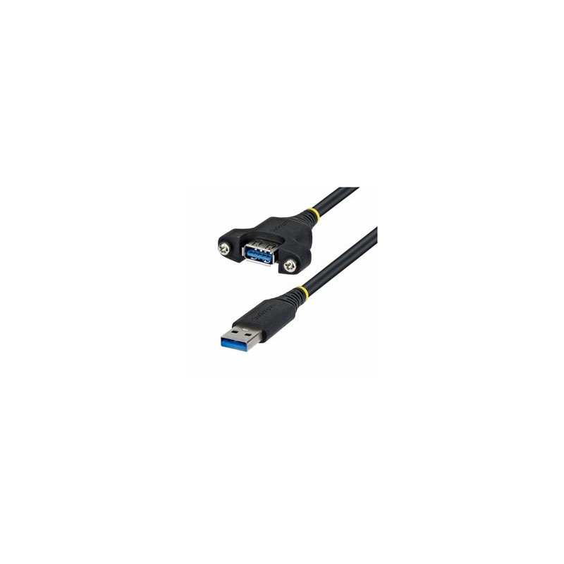 Startech 2M Panel Mount USB-A Cable/USB-A TO A Panel Mount/USB 5GBPS