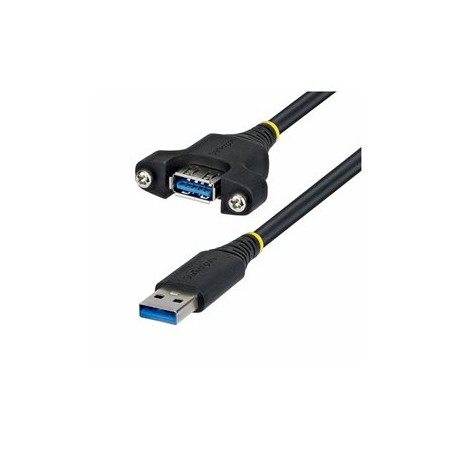 Startech 2M Panel Mount USB-A Cable/USB-A TO A Panel Mount/USB 5GBPS