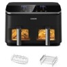 BAZAR - Cosori Dual Basket horkovzdušná fritéza 8.5l + 5x špíz a rošt - Rozbaleno (Komplet)