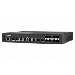 QNAP řízený průmyslový switch QSW-IM3216-8S8T: 16x 10G porty (8x 10Gb SFP+ a 8x 10Gb RJ-45)