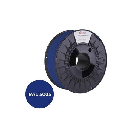 Tisková struna (filament) C-TECH PREMIUM LINE, PLA, signální modrá, RAL5005, 1,75mm, 1kg
