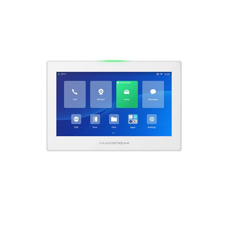 Grandstream GSC3574 SIP interkom a řídicí stanice, 7" dotyk.obrazovka, Wi-Fi 6, BT, 6 SIP účtů, bílý