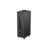 Lanberg 19" Volně stojící racková skříň 37U/600X800 (Flat Pack) S prosklenými dveřmi LCD černá