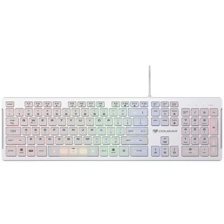 COUGAR herní klávesnice VANTAR S RGB White, Ultra Slim Thickness, Anti-Ghosting