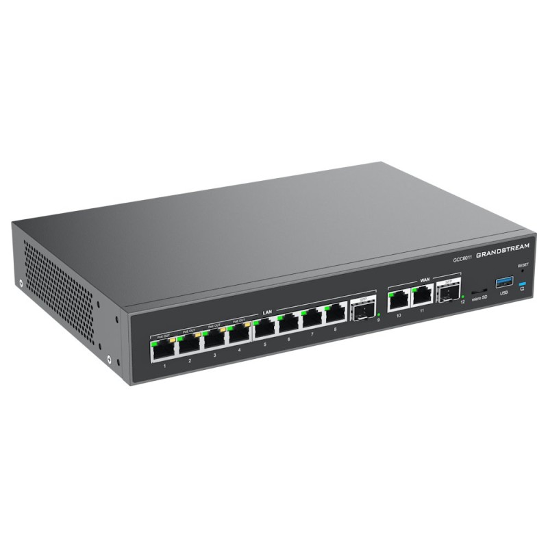 Grandstream GCC6011 all-in-one řešení (VPN router, NGFW, PoE switch a IP PBX)