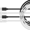 Verbatim USB kabel USB C samec - USB C samec, 60W, 1m, černo-bílá, box, 32391
