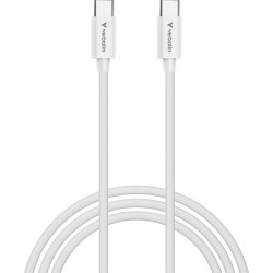 Verbatim USB kabel USB C samec - USB C samec, 100W, 3m, bílá, box, 32409