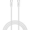 Verbatim USB kabel USB C samec - USB C samec, 100W, 3m, bílá, box, 32409