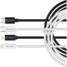 Verbatim USB kabel USB C samec - Apple Lightning samec, 27W, 1m, černo-bílá, box, 32392