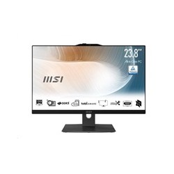 MSI PC AiO Modern AM242P 1M-2088XEU, Core 5 120U, 23.8 FHD, Anti-Glare, Non-Touch, 16GB, 512GB SSD, N/A, No OS, Black