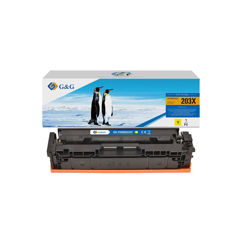 G&G kompatibilní toner s Canon 045HY/054HY, NT-PH203XUUY, yellow, 2200str.