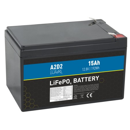 A2D2 baterie LiFePO4 12,8V 15Ah F2 R+