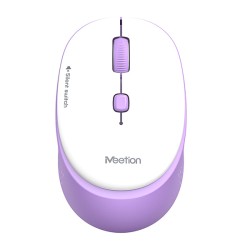 Meetion R571 Myš bezdrátová, bílo-modrá, 1600DPI