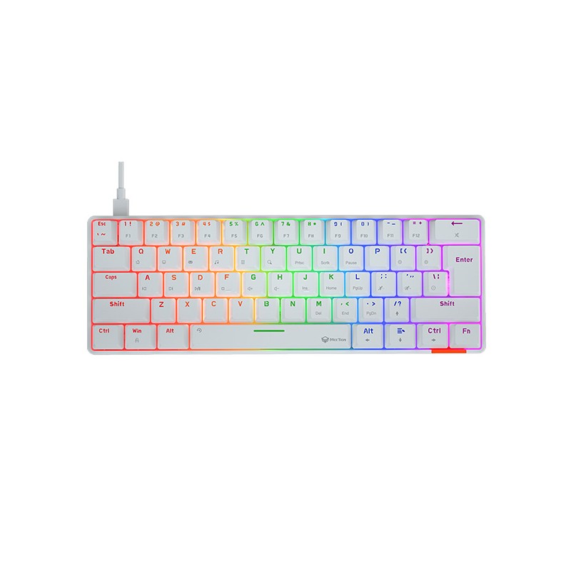 Meetion HESTIA klávesnice drátová (USB) US, bílá mechanická
