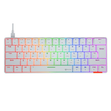 Meetion HESTIA klávesnice drátová (USB) US, bílá mechanická