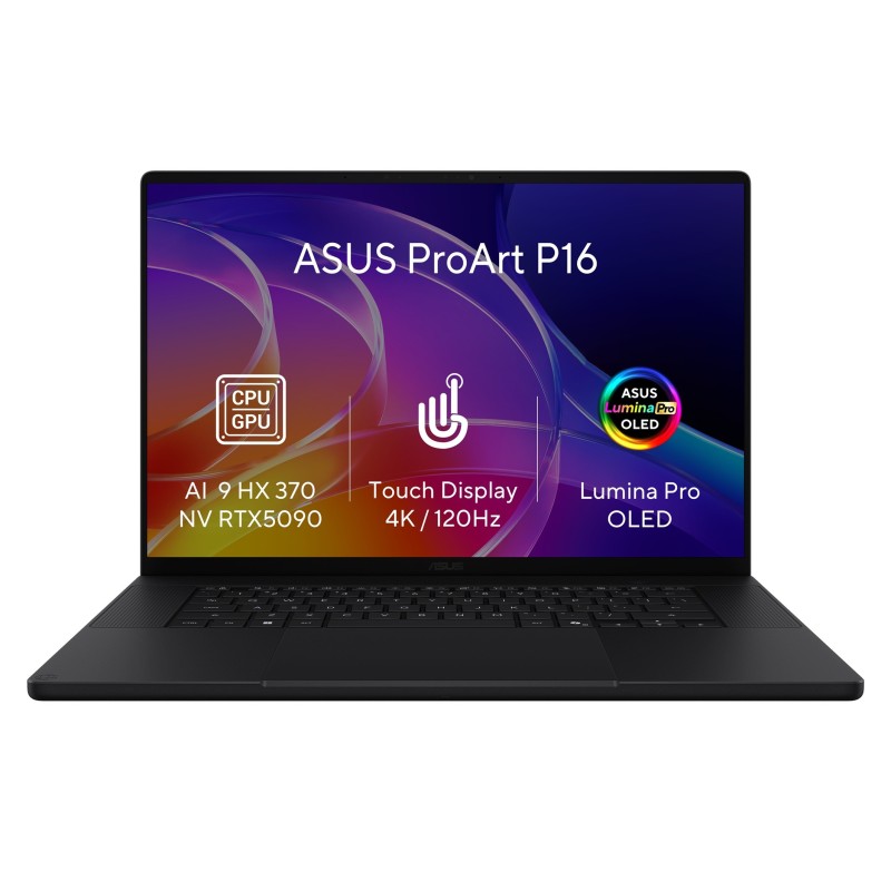 ASUS NTB ProArt P16 (H7606WX-OLED081XZ), Ryzen AI 9 HX 370, 16" 3840 x 2400, 64GB, 2TB SSD, RTX 5090, W11 Pro, Black