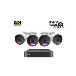 BAZAR iGET HOMEGUARD HGNVK88504 - PoE 4K UltraHD NVR CCTV 8CH + 4x kamera - poškozený obal
