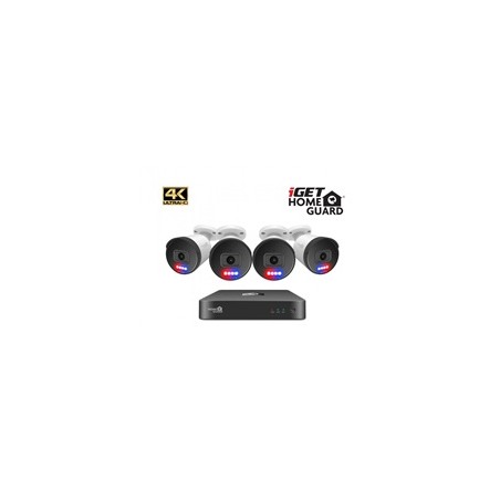 BAZAR iGET HOMEGUARD HGNVK88504 - PoE 4K UltraHD NVR CCTV 8CH + 4x kamera - poškozený obal