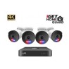 BAZAR iGET HOMEGUARD HGNVK88504 - PoE 4K UltraHD NVR CCTV 8CH + 4x kamera - poškozený obal