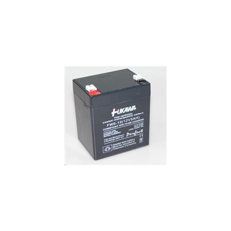 Baterie - FUKAWA FW 5-12 U (12V/5Ah - Faston 250) SLA baterie, životnost 5let