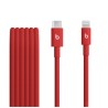 BEATS USB-C TO LIGHTNING/WOVEN CABLE (1.5 M) RAPID RED