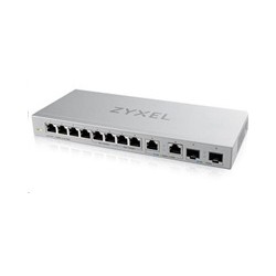 Zyxel XGS1010-12 12-port Gigabit Switch, 8x gigabit RJ45, 2x 2,5GbE RJ45, 2x SFP+