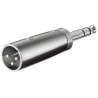 PremiumCord XLR mikrofonní redukce, XLR male - Jack 6,3mm stereo male