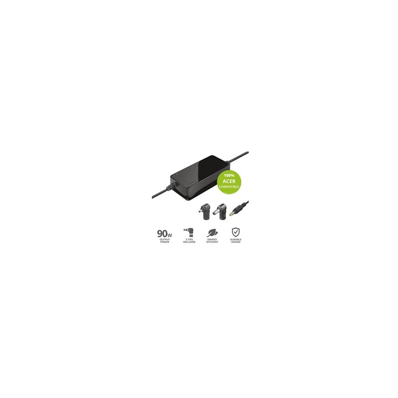 BAZAR - TRUST napájecí adaptér MAXO pro notebooky ACER 90W, vč. koncovek - poškozený obal