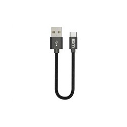 WG - Datový kabel Type-C na USB-A, 20 cm, černá