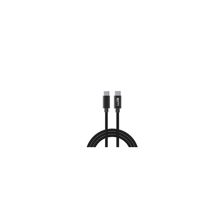 WG - Datový kabel Type-C na Type-C, 20 cm, 3 A, černá