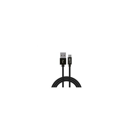WG - Datový kabel SUPER CHARGE Type-C na USB-A, 1 metr, 5 A, černá