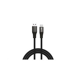 WG - Datový kabel Type-C na USB-A, 2 metry, 3 A, černá