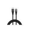 WG - Datový kabel Type-C na USB-A, 2 metry, 3 A, černá