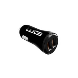 WG - Autonabíječka 2x USB-A, 5 V, 2.1 A, černá