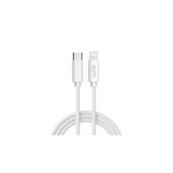 WG - Datový kabel Lightning MFi na Type-C, 2 metry, bílá