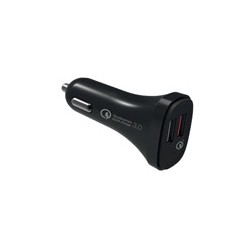 WG - Autonabíječka 2x USB-A, Quick Charge 3.0, 5,4 A, černá
