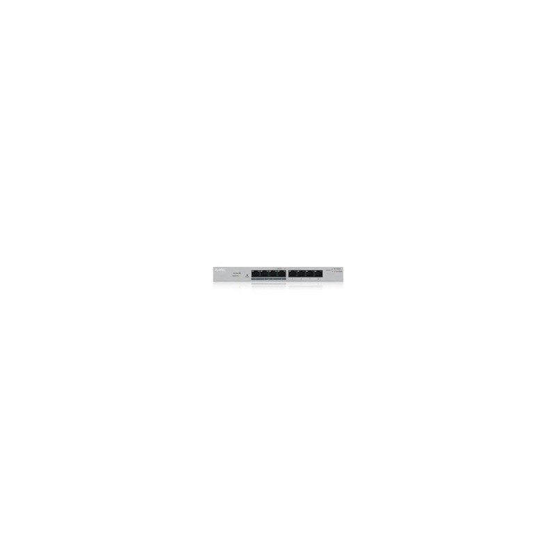 Zyxel GS1200-8HP 8-port Desktop Gigabit Web Smart switch, 4x PoE 802.3at, PoE budget 60W, fanless