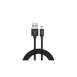 WG - Datový kabel USB Mini-B (5 pins) na USB-A, 3 metry, černá
