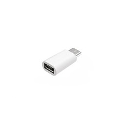 WG - Adaptér Micro USB (female) na Type-C (male), bílá
