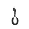 WG - Datový kabel Micro USB na USB-A, 1 metr, kroucený, černá