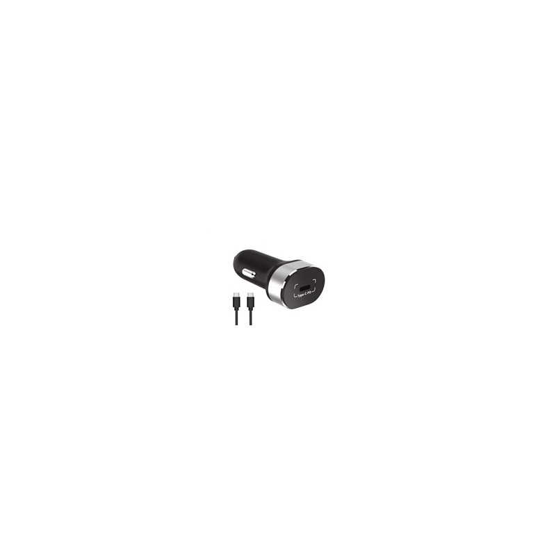 WG - Autonabíječka 1x USB-C, PD 20 W, + kabel Type-C na Type-C, černá