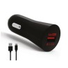 WG - Autonabíječka Fast 1x USB-A, Quick Charge 3.0, 5 V - 9 V - 12 V, + kabel Type-C, černá