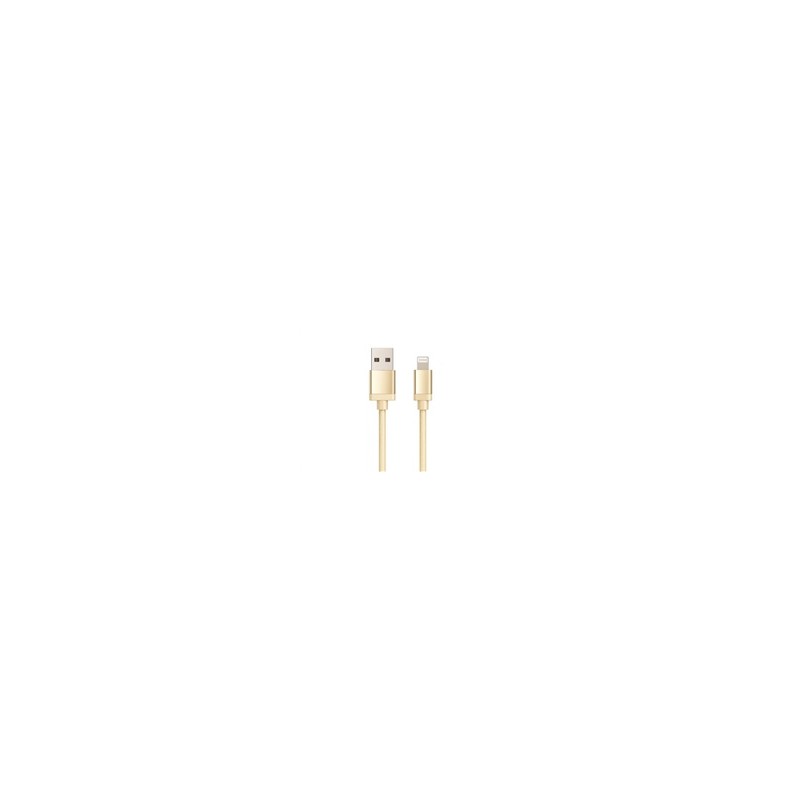 WG - Datový kabel Lightning MFI na USB-A, 1 metr, zlatá